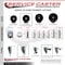 Service Caster 35 Inch Hard Rubber Wheel Swivel 34 Inch Threaded Stem Caster with Brake SCC SCC-TS20S3514-HRS-PLB-34212 - alternate 3